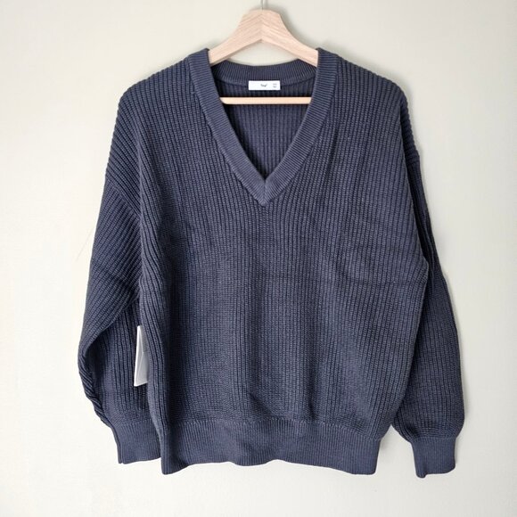 Aritzia TNA Beacon Sweater - 2021 - Inky Grey - Sz XXS - NWT - Picture 1 of 13